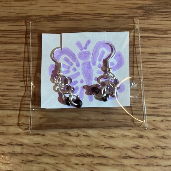 Handmade , glass beads , earrings - Picture 5 of 10